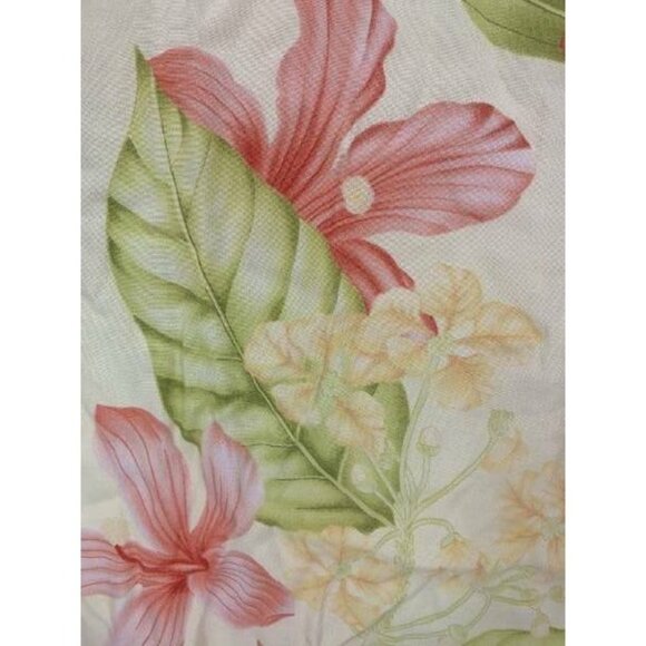 Kaua'iana Top Aloha Hawaiian Shirt Yellow Floral - Picture 4 of 10